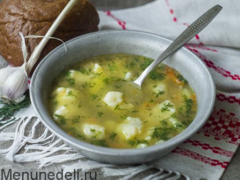 Рецепт супа с галушками | Меню недели