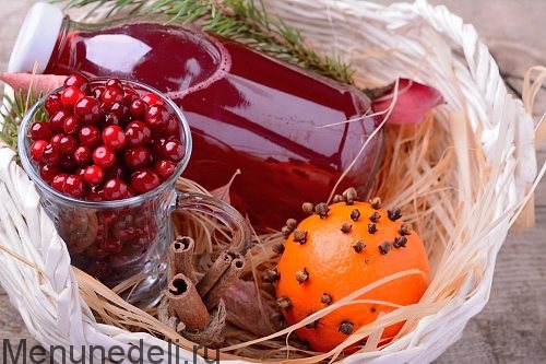 Компот из брусники | Меню недели