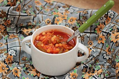 Лечо с фасолью
