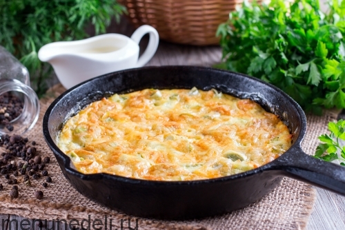 Рецепт лука-порея в сливках с сыром | Меню недели