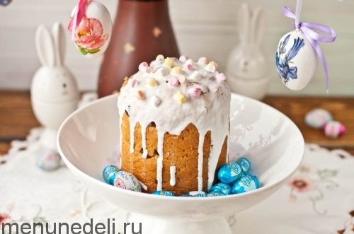 Рецепт кулича на опаре | Меню недели