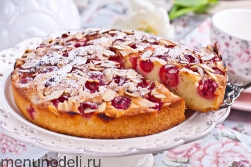 Рецепт венского пирога с вишней | Меню недели