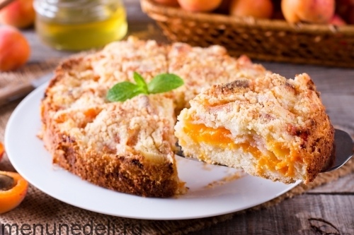 Насыпной пирог с абрикосами | Меню недели