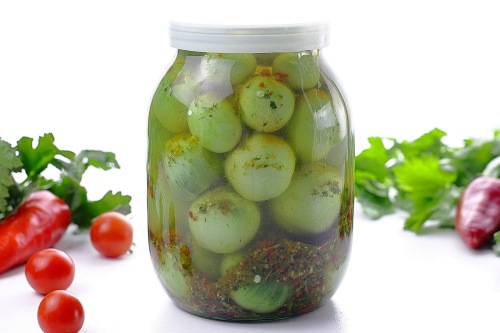 Вкусные зеленые помидоры на зиму: рецепт без стерилизации с видео и фото | Меню недели